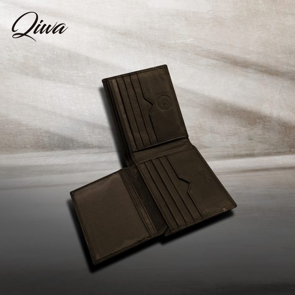 Billetera de cuero hombre con costura qiwa