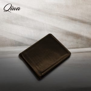 Billetera de cuero hombre costura- Bolsillo y correa qiwa