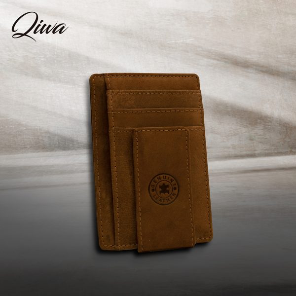 Tarjetero con Imán qiwa cueros