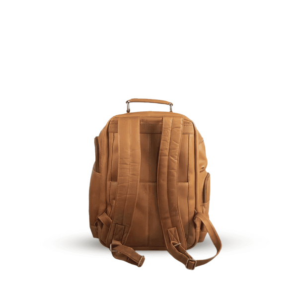 Eco-Leather Vintage Travel Backpack - Image 3