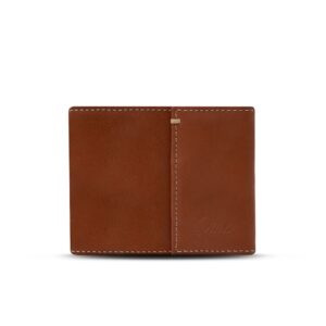 Billetera de cuero café claro